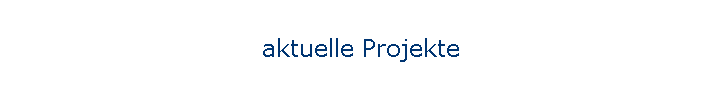 aktuelle Projekte